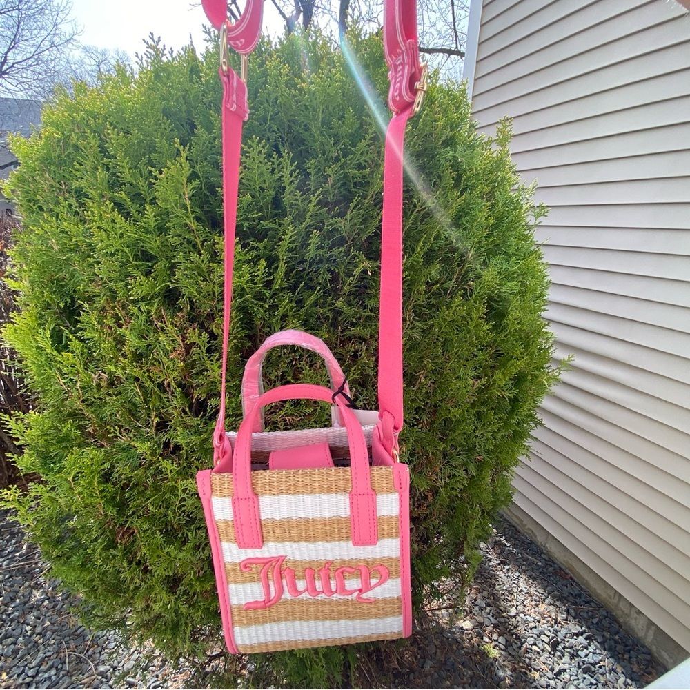 Juicy Couture Bag - Y2K Crossbody Bag - Gelato Mini Tote Pink Lemonade